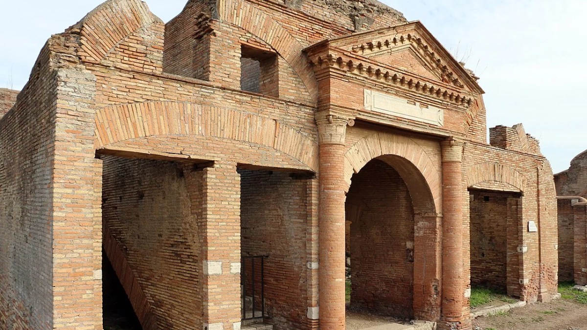an old stone building