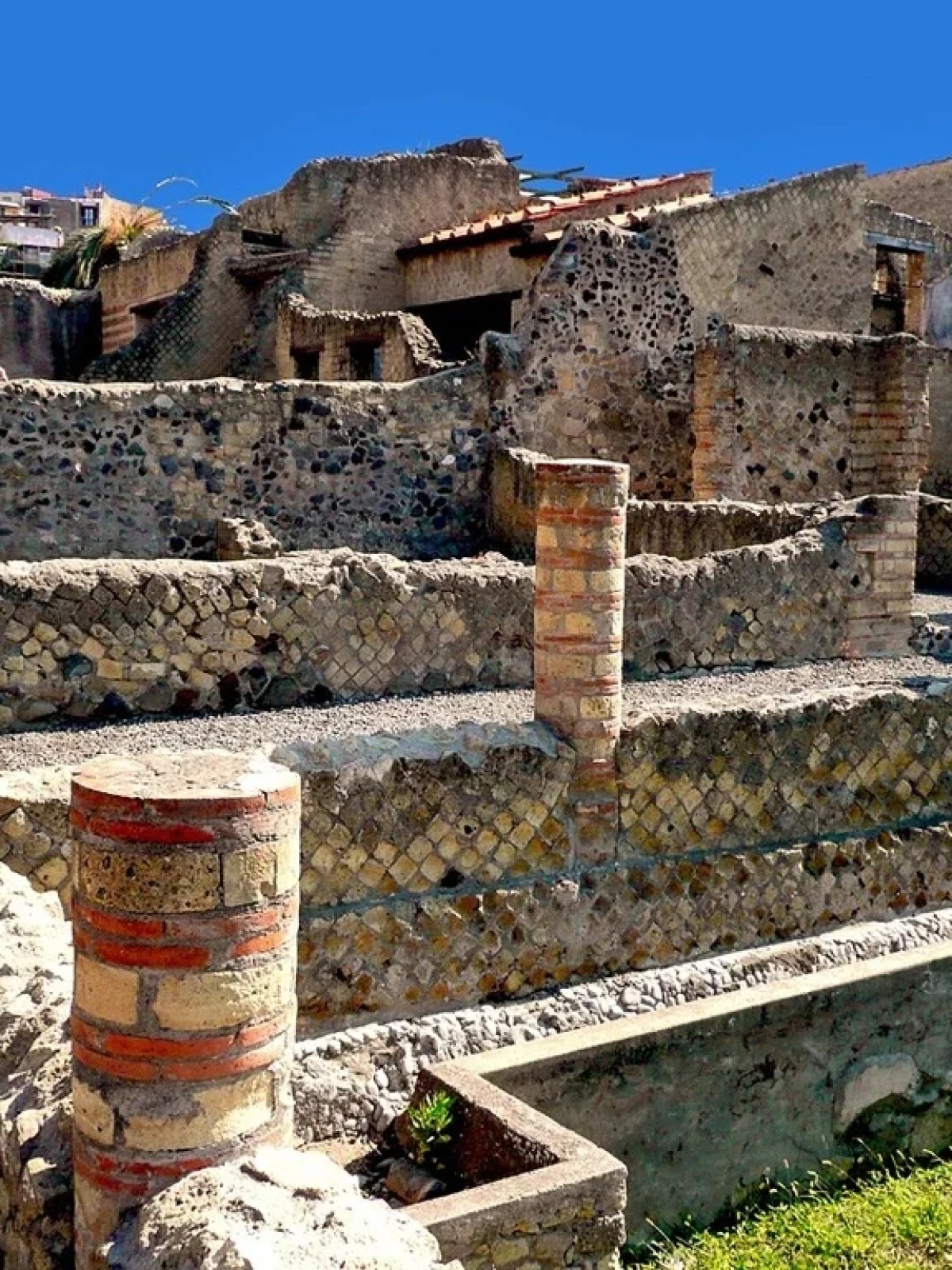 a stone building