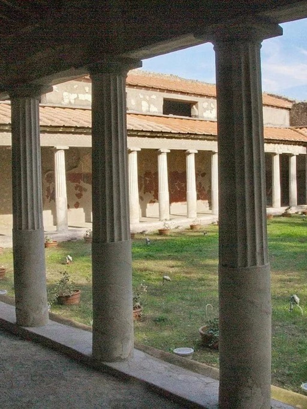 a view of Pompeii