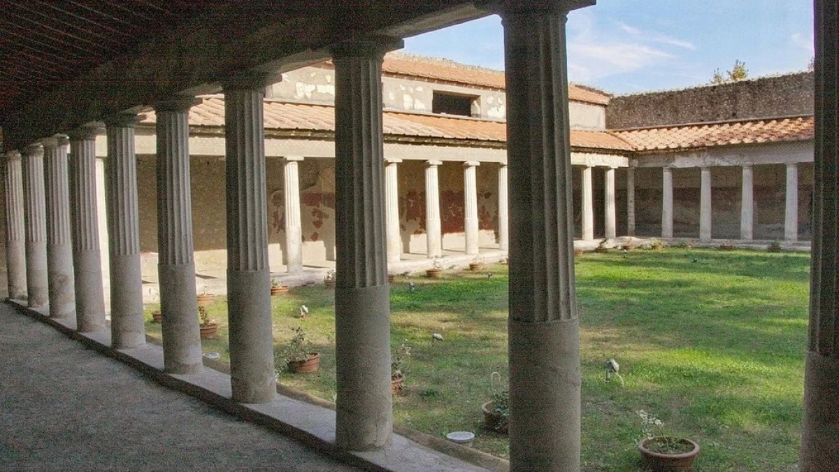a view of Pompeii