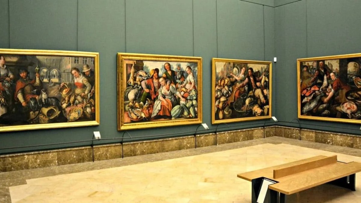 a group of people in a room