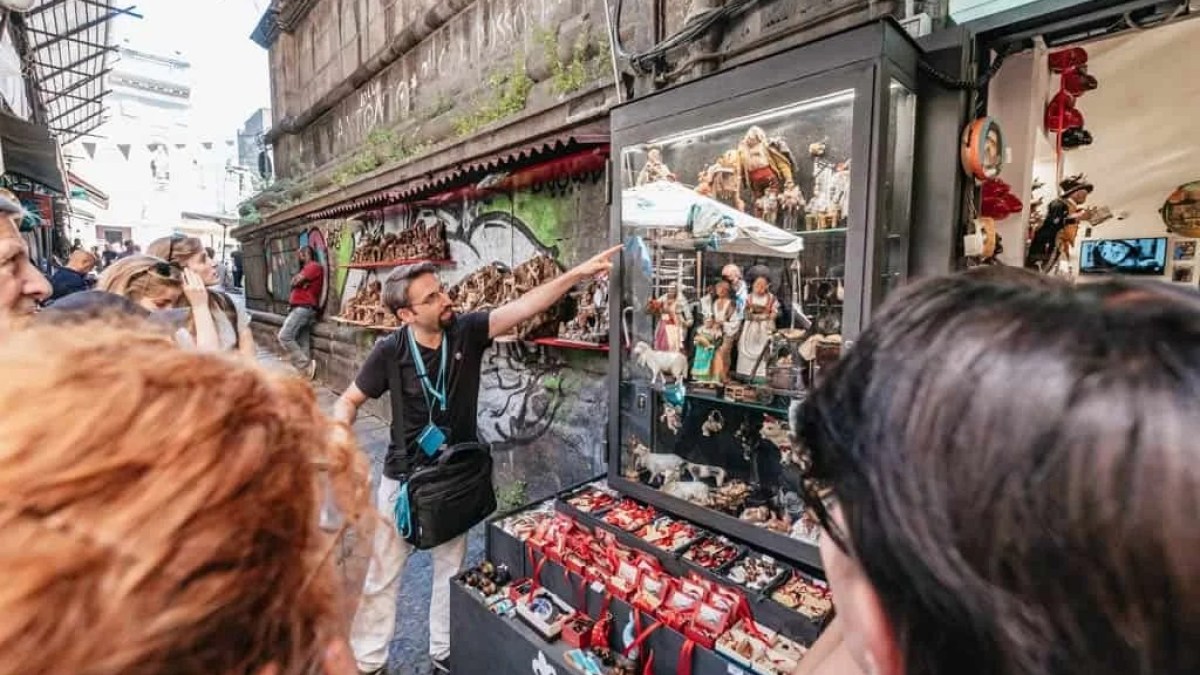 a person standing in front of a store