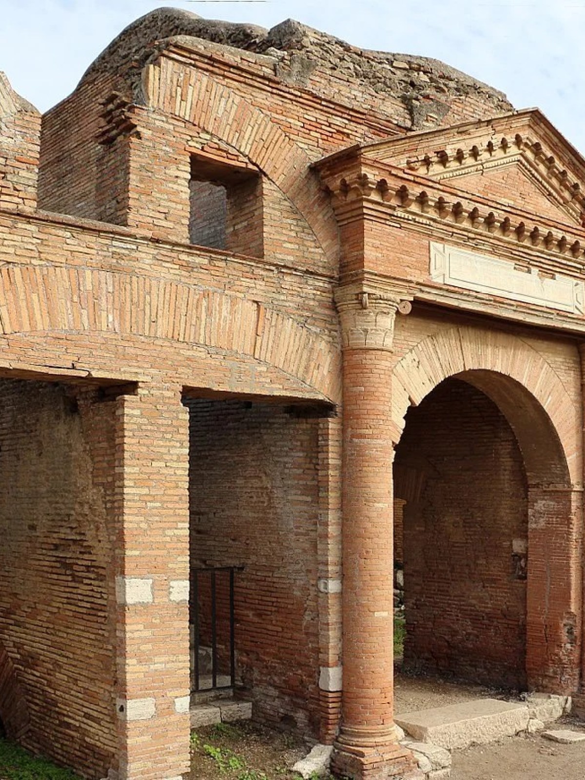 an old stone building