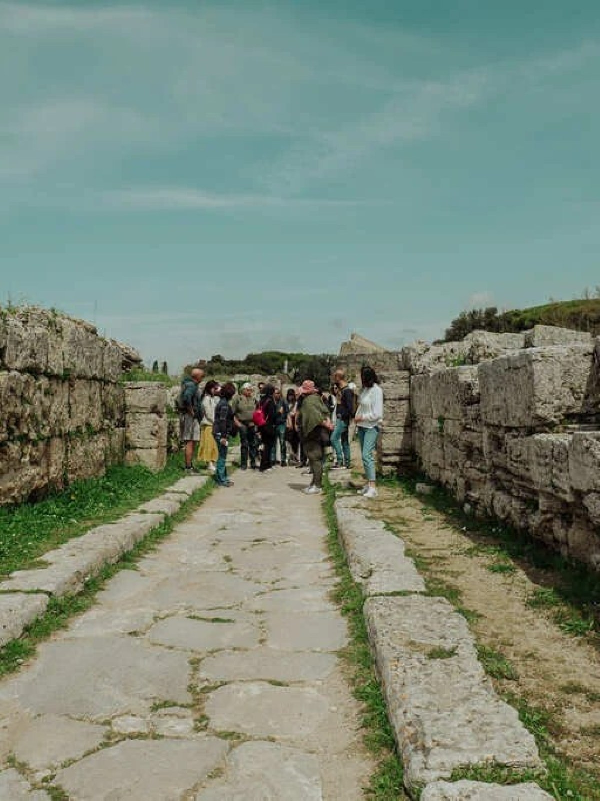 a stone wall