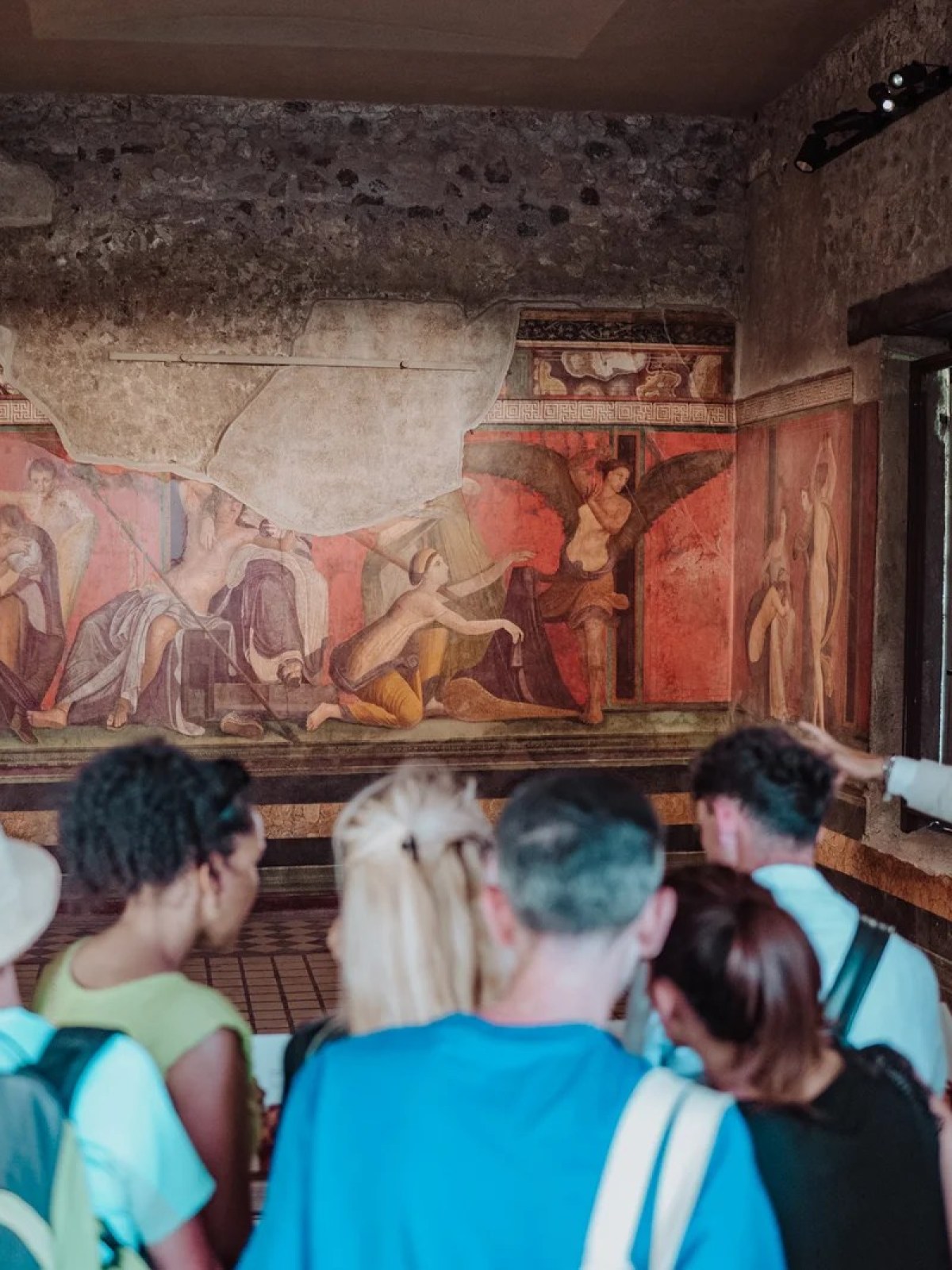 a group of people in a room