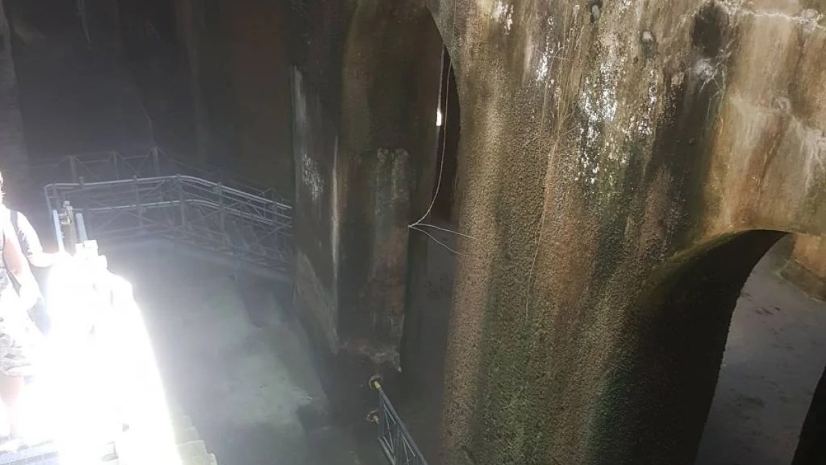 a view of a waterfall