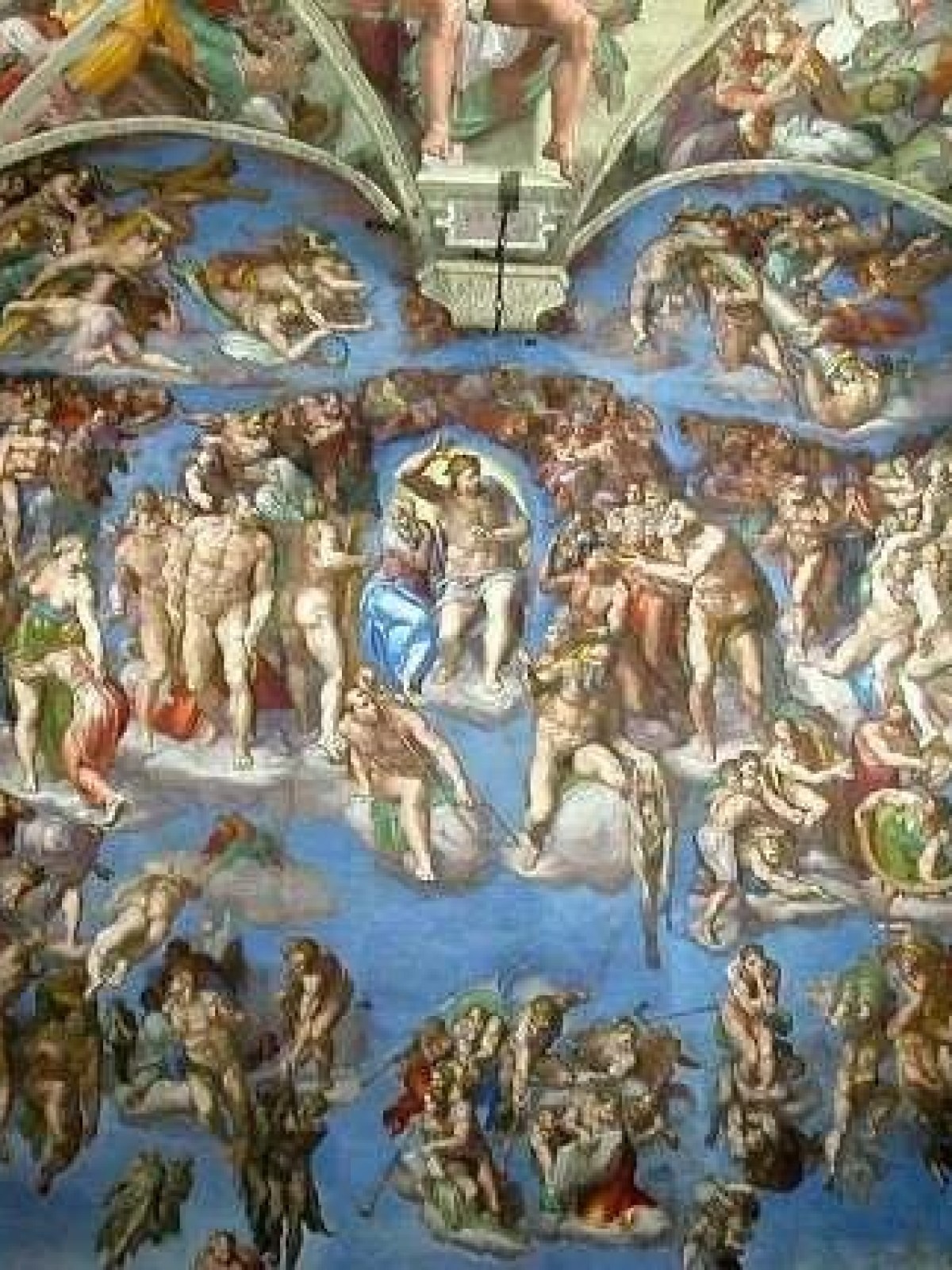 the inside of Sistine Chapel