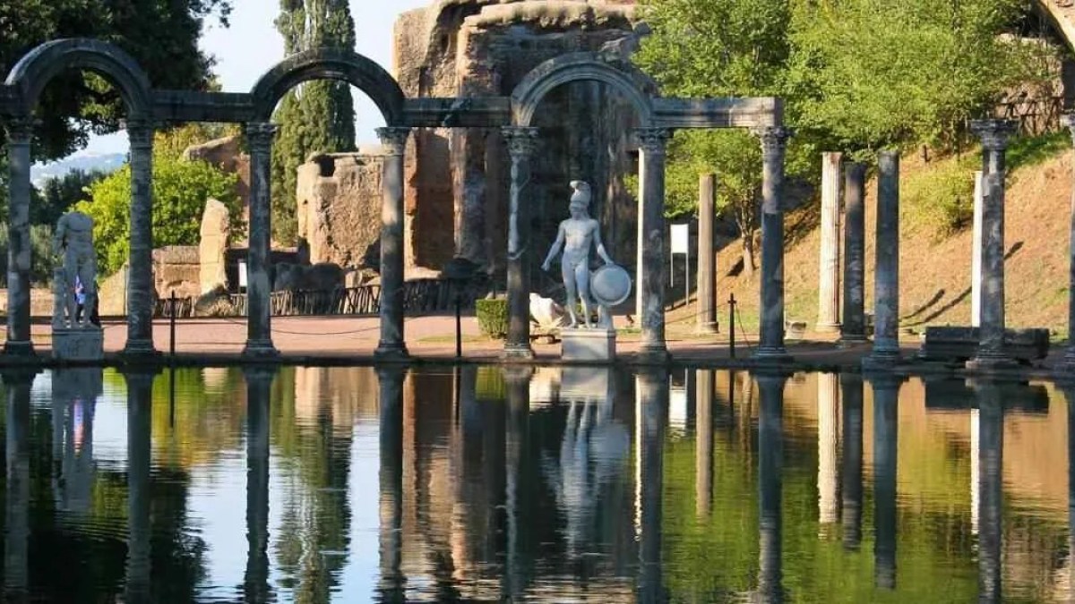 water next to the building