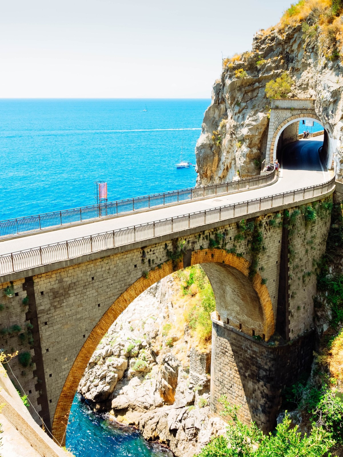 a bridge over a body of water