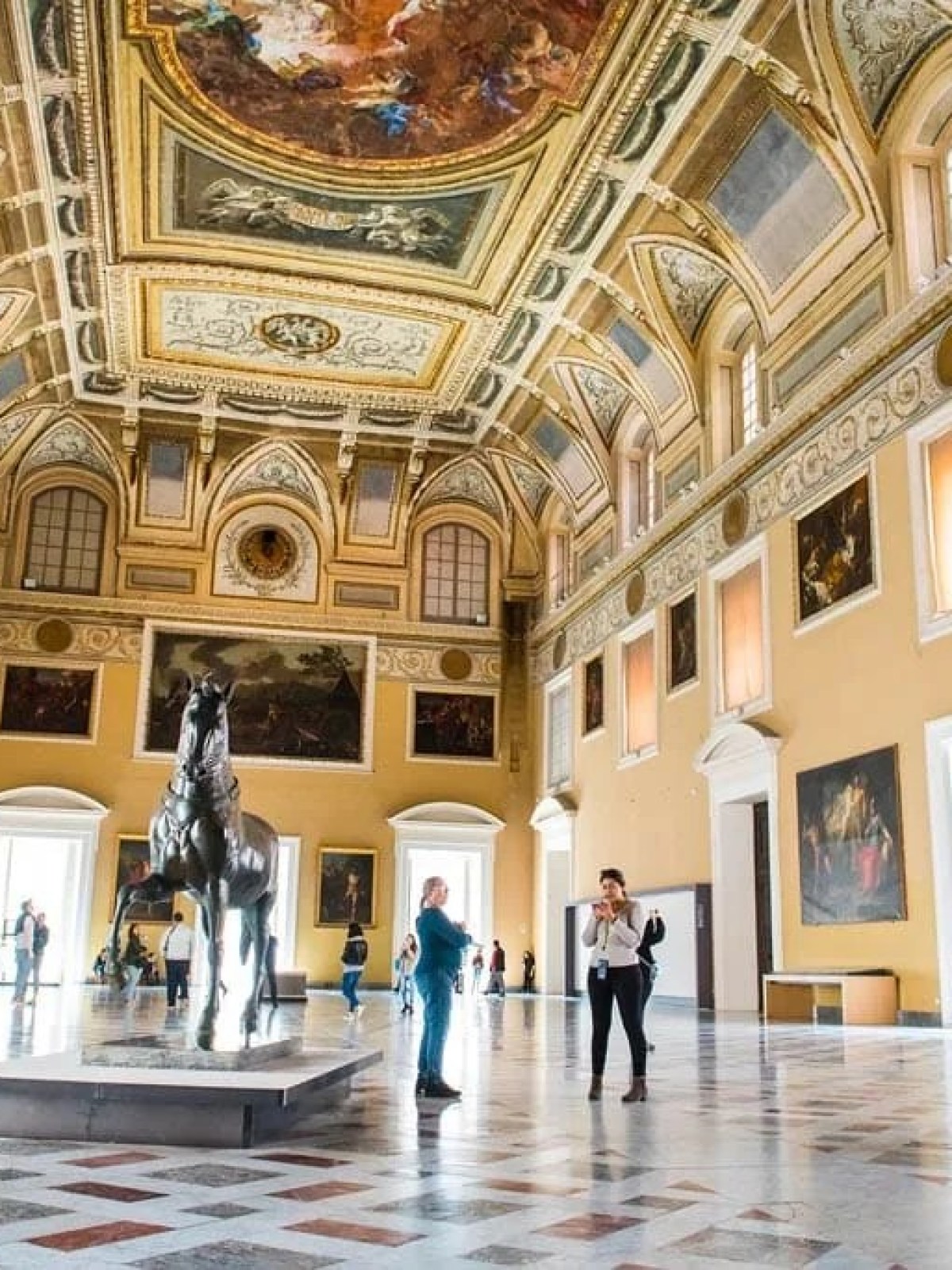 a group of people in a room