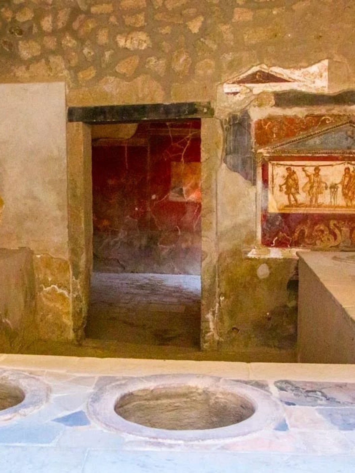 a close up of a brick building