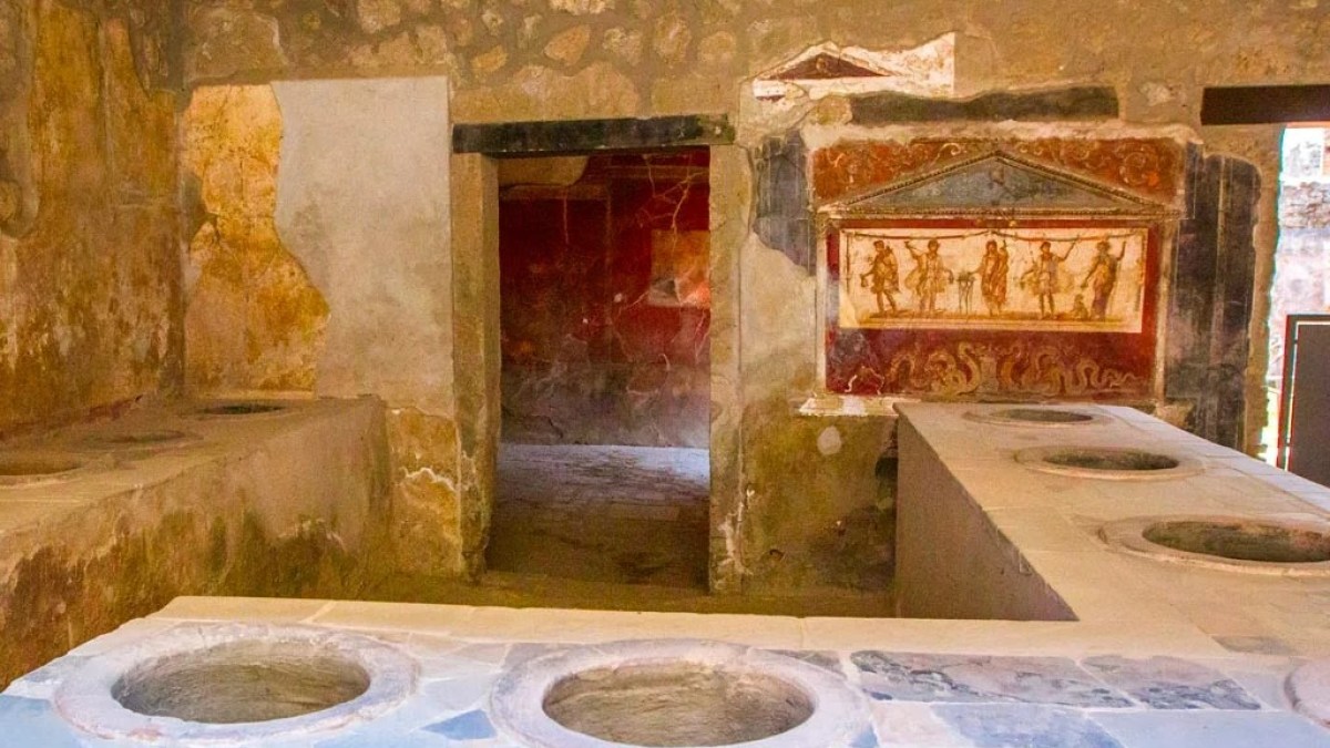 a close up of a brick building