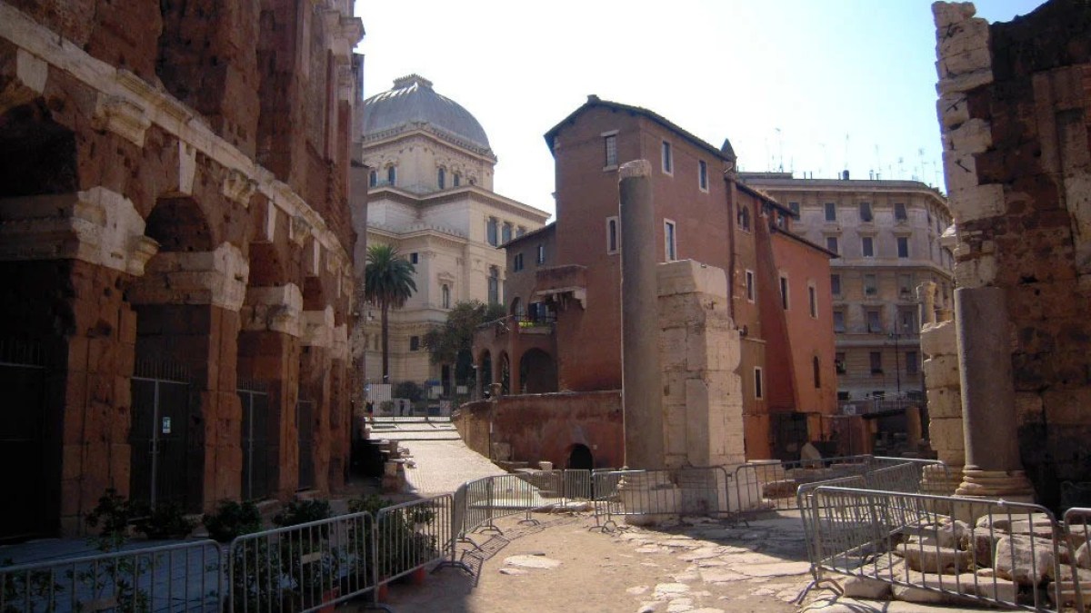 an old stone building