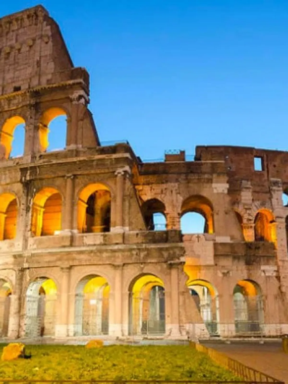 a castle on top of Colosseum